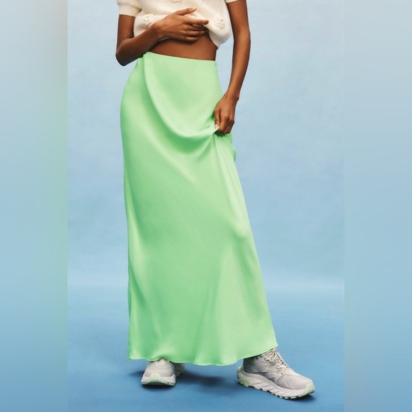 Anthropologie Dresses & Skirts - Anthropologie Tilda Maxi Slip Skirt Mint